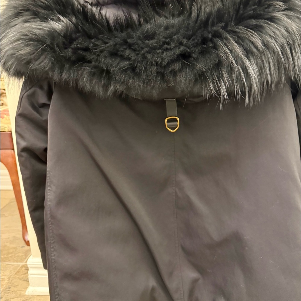Rudsak Luxurious Black Fur-Trimmed Winter Coat - Picture 9 of 13